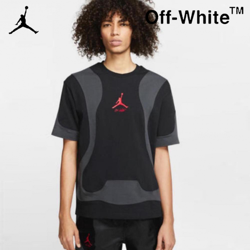 Air-Jordan×Off-White-ジョーダンX-オフホワイト-OW-Tシャツ-ブラック　CV0657-010-3